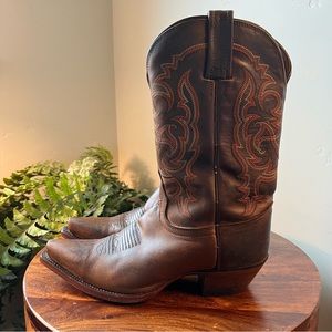 Tony Lama Women’s Size 6.5 Cowgirl Boots Cowboy Western Brown Tan Leather Boot